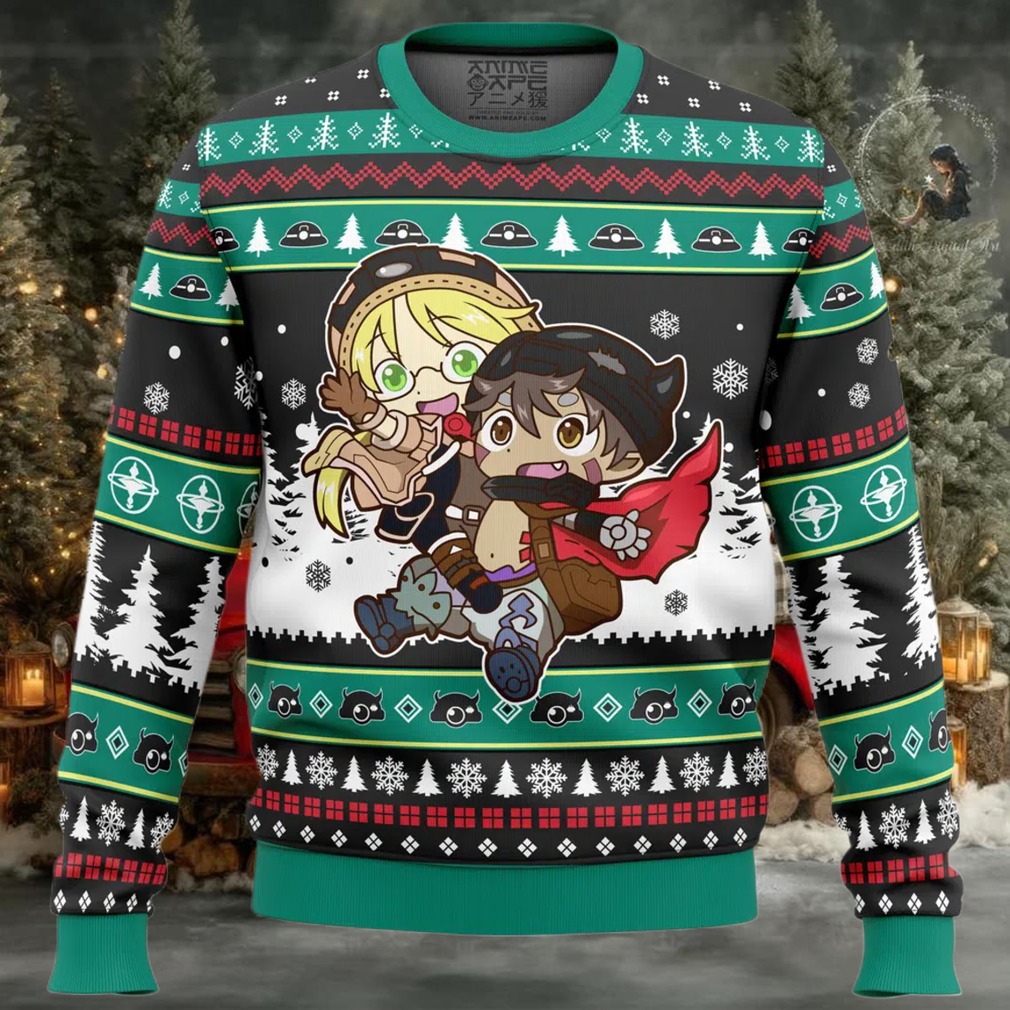 Riku And Reg Made in Abyss Ugly Christmas Sweater