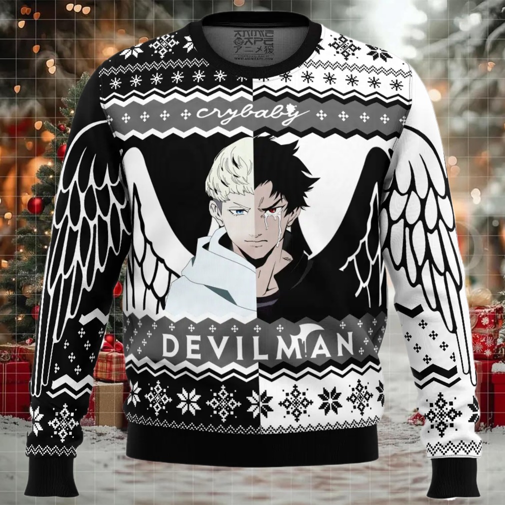 Rival Devilman Crybaby Ugly Christmas Sweaters Image 1