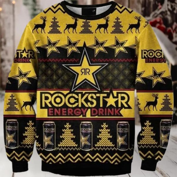Rockstar Christmas Ugly Sweater