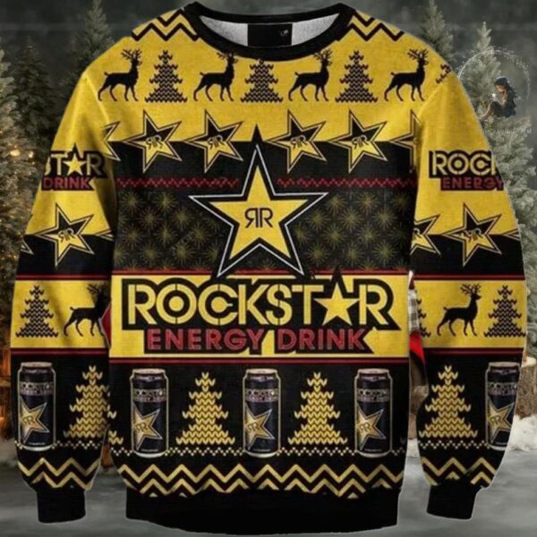Rockstar Christmas Ugly Sweater