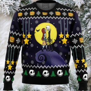 Romantic Nightmare The Nightmare Before Christmas Ugly Christmas Sweater