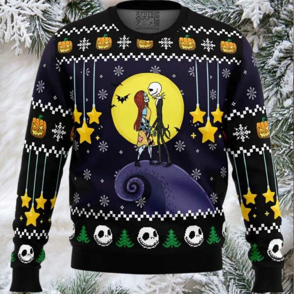 Romantic Nightmare The Nightmare Before Christmas Ugly Christmas Sweater