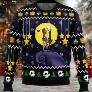 Romantic Nightmare The Nightmare Before Christmas Ugly Christmas Sweater