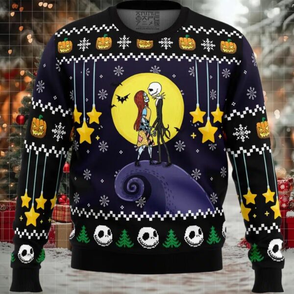 Romantic Nightmare The Nightmare Before Christmas Ugly Christmas Sweater