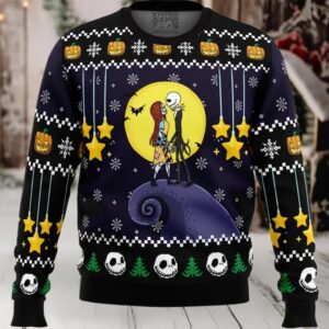 Romantic Nightmare The Nightmare Before Christmas Ugly Christmas Sweater
