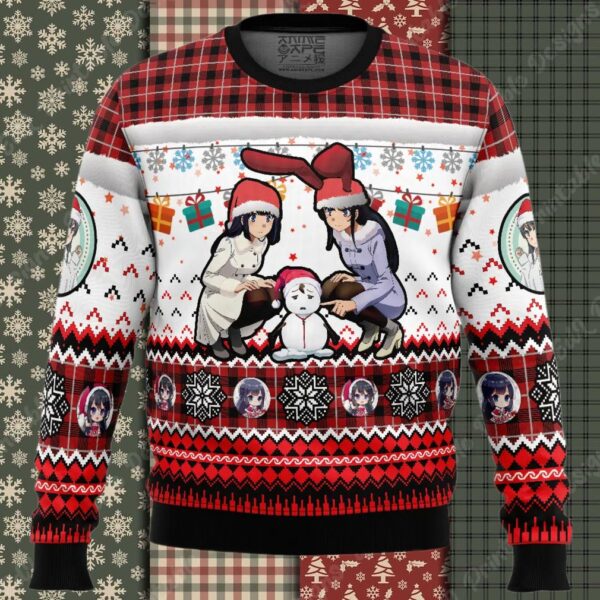 Sad Snowman Rascal Does Not Dream of Bunny Girl Senpai Ugly Christmas Sweater
