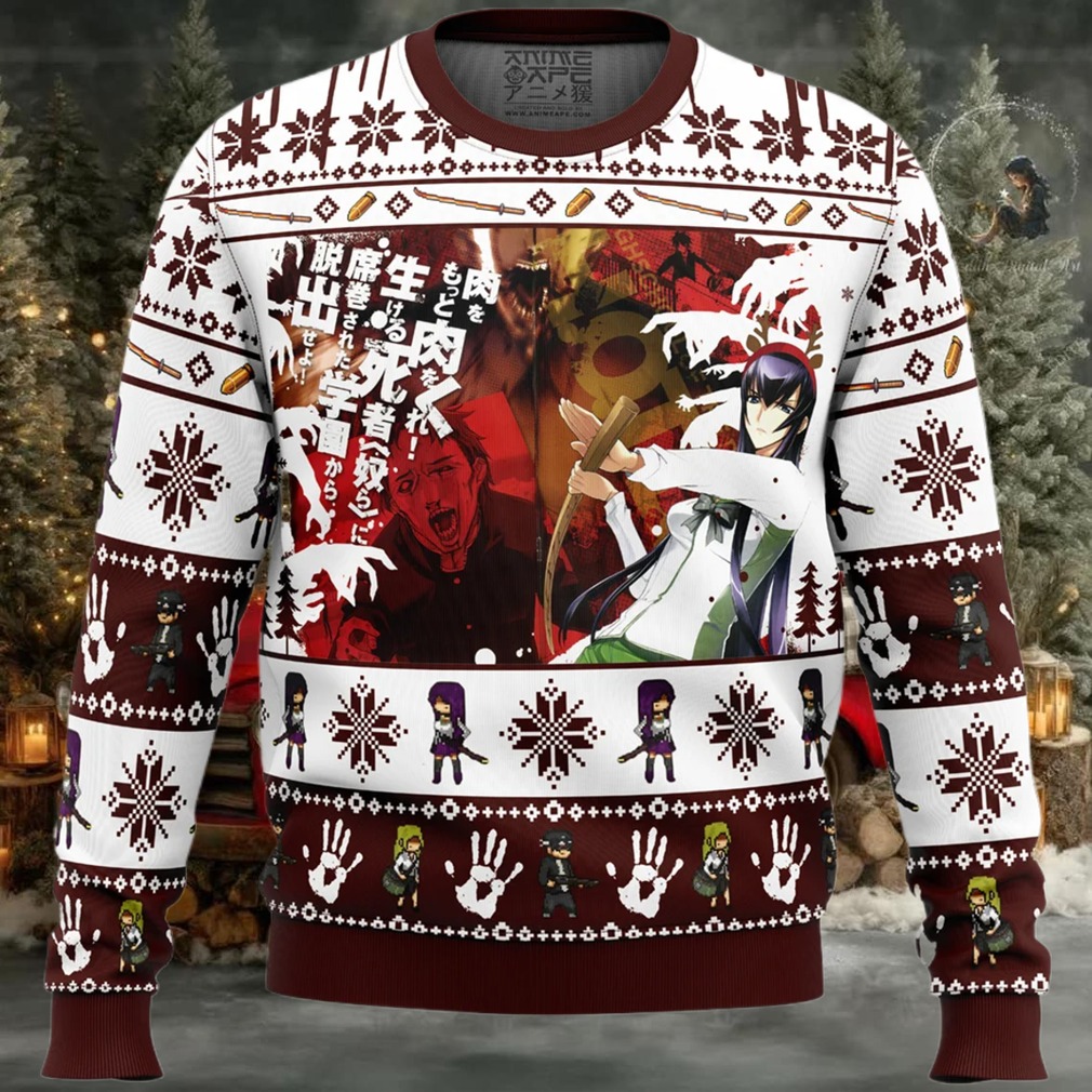 Saeko Busujima Highschool of the Dead Ugly Christmas Sweater