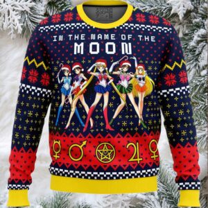 Sailor Moon In the Name of the Moon Ugly Christmas Sweater