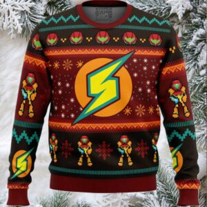 Samus Metroid Ugly Christmas Sweater