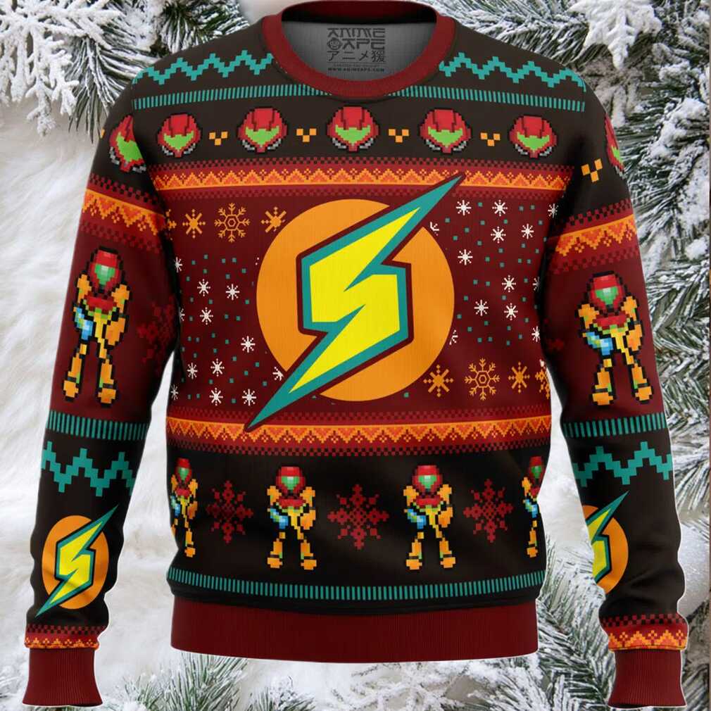 Samus Metroid Ugly Christmas Sweater