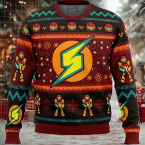 Samus Metroid Ugly Christmas Sweater