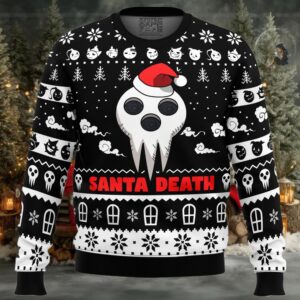 Santa Death Soul Eater Ugly Christmas Sweater