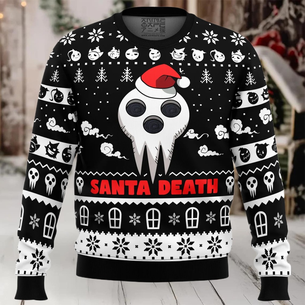 Santa Death Soul Eater Ugly Christmas Sweater Santa Death Soul Eater Ugly Christmas Sweater