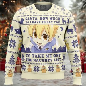 Santa, How Much Do I Have To Pay You Ouran High School Host Club Ugly Christmas Sweater
