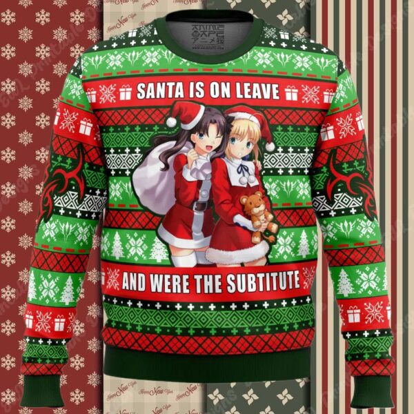 Santa Is On Leave Fate Ugly Christmas Sweater
