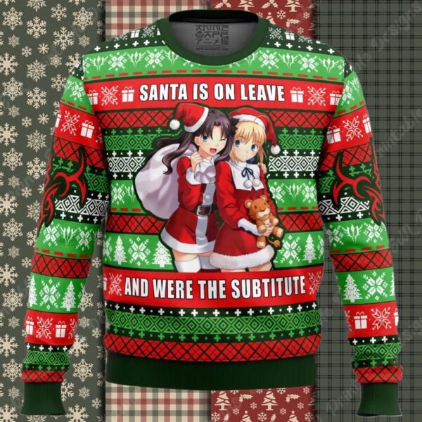 Santa Is On Leave Fate Ugly Christmas Sweater