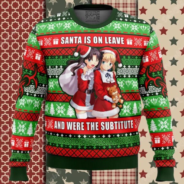 Santa Is On Leave Fate Ugly Christmas Sweater