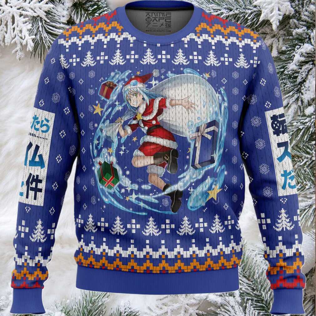 Santa Rimuru That time I got reincarnated as a slime Christmas Sweater