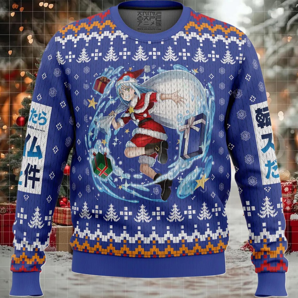 Santa Rimuru That time I got reincarnated as a slime Christmas Sweater