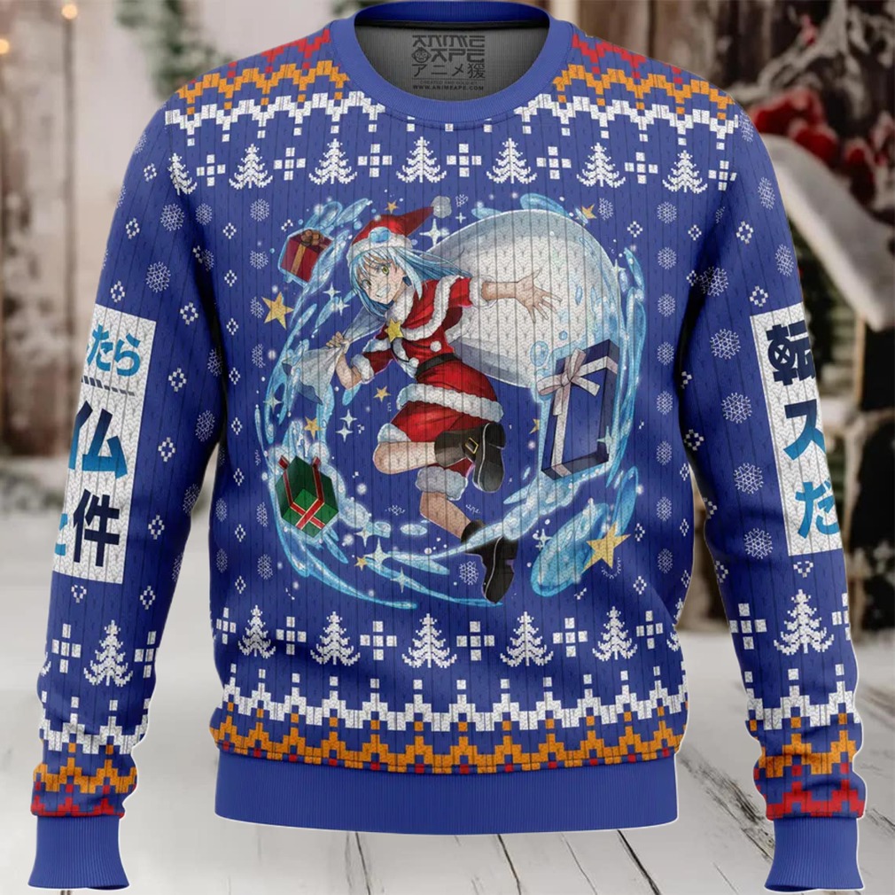 Santa Rimuru That time I got reincarnated as a slime Christmas Sweater Santa Rimuru That time I got reincarnated as a slime Christmas Sweater