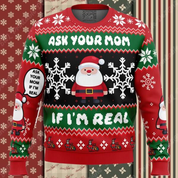 Santa Your Mom Ugly Christmas Sweater