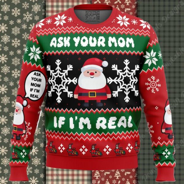 Santa Your Mom Ugly Christmas Sweater