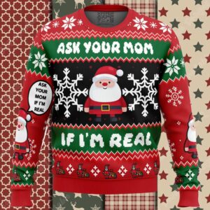 Santa Your Mom Ugly Christmas Sweater