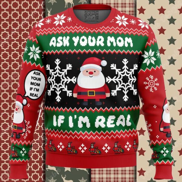 Santa Your Mom Ugly Christmas Sweater