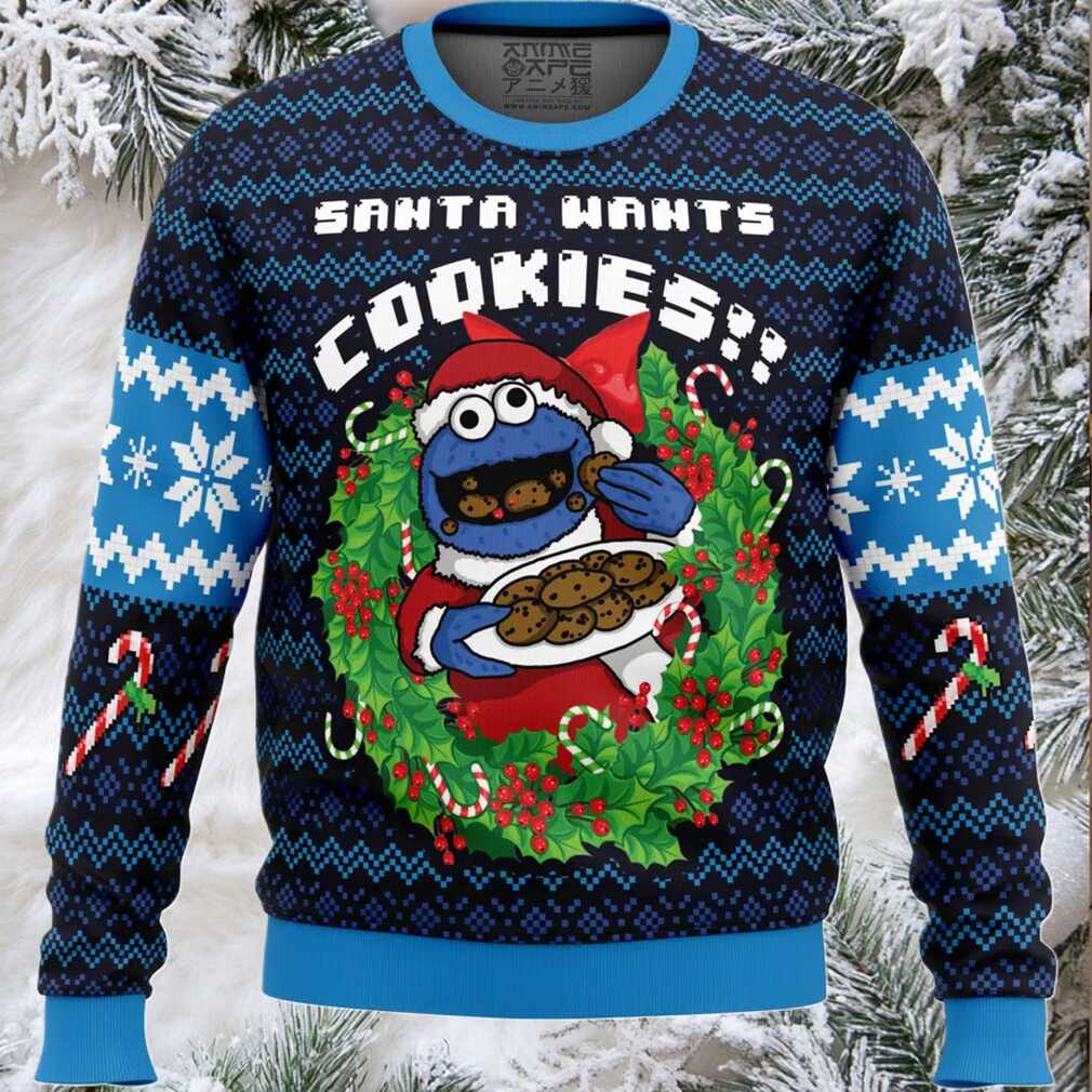 Santa’s Cookies Cookie Monster Ugly Christmas Sweater