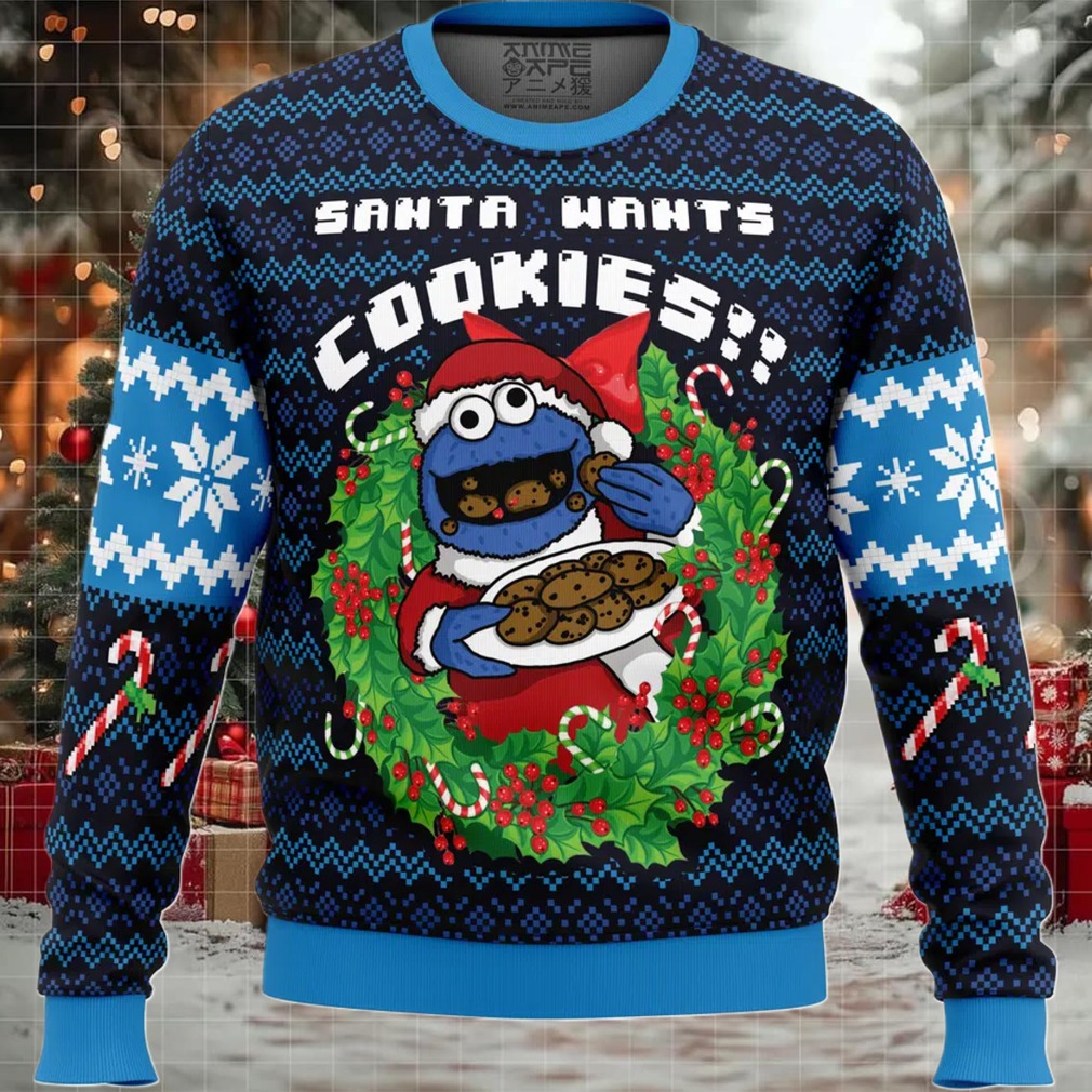 Santa’s Cookies Cookie Monster Ugly Christmas Sweater