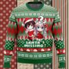 Sad Snowman Rascal Does Not Dream of Bunny Girl Senpai Ugly Christmas Sweater