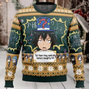 Santas Naughty List My Teen Romantic Comedy Ugly Christmas Sweater