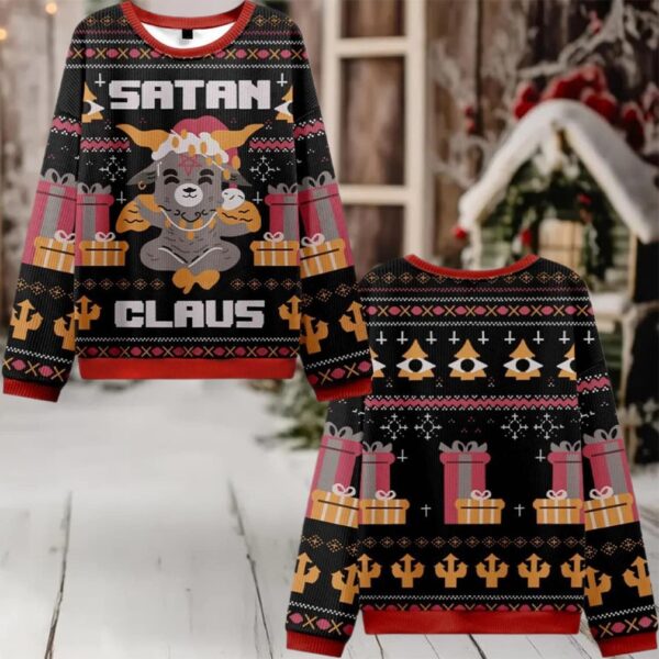 Satan Claus Ugly Sweater 2025 Christmas