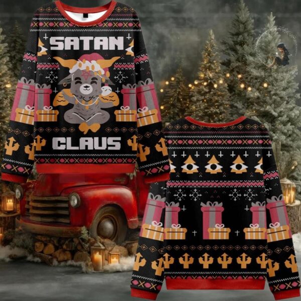 Satan Claus Ugly Sweater 2025 Christmas