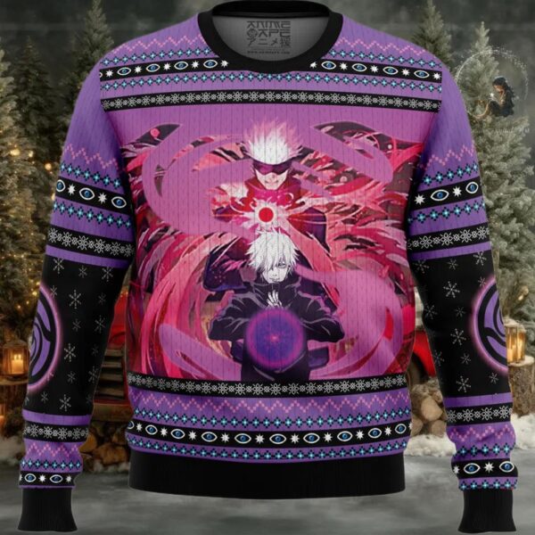Satoru Gojo Jujutsu Kaisen Ugly Christmas Sweater