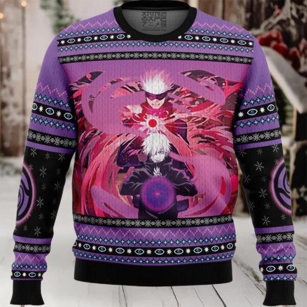 Satoru Gojo Jujutsu Kaisen Ugly Christmas Sweater