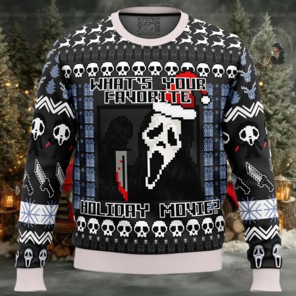 Scream Holiday Ugly Christmas Sweater