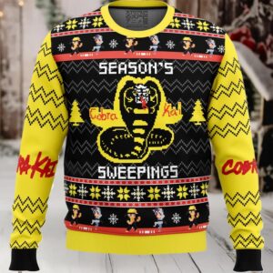 Season's Sweepings Cobra Kai Ugly Christmas Sweater