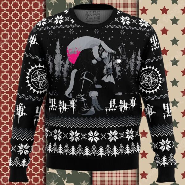 Sebastian Black Black Butler Ugly Christmas Sweater