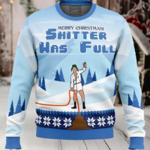 Shitter was Full National Lampoon's Christmas Vacation Ugly Christmas Sweater