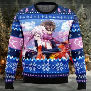Shuu and Inori Guilty Crown Ugly Christmas Sweater