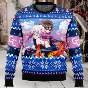 Shuu and Inori Guilty Crown Ugly Christmas Sweater