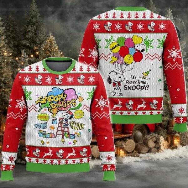 Snoopy And Friends Ugly Sweater Dn100 Moderntees