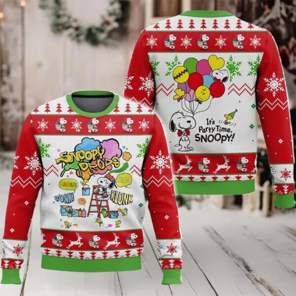 Snoopy And Friends Ugly Sweater Dn100 Moderntees