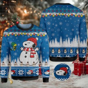 Snoopy And Woodstock Ugly Sweater Christmas Ugly Sweater Moderntees