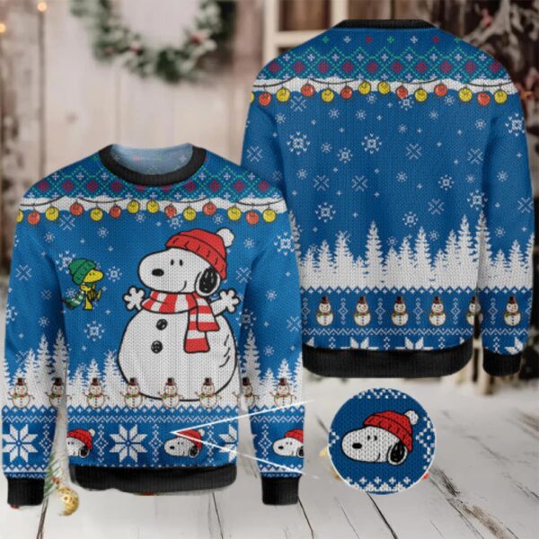 Snoopy And Woodstock Ugly Sweater Christmas Ugly Sweater Moderntees