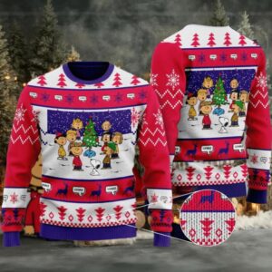 Snoopy Christmas Charlie Brown Ugly Sweater Gifts, Snoopy Gift Fan Ugly Sweater Moderntees