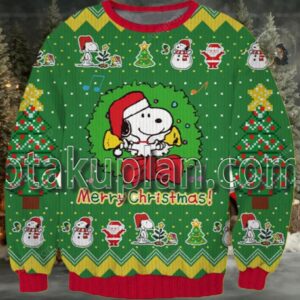Snoopy Good Vibes Peanuts 3D Christmas Ugly Sweater Moderntees