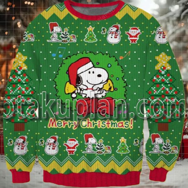 Snoopy Good Vibes Peanuts 3D Christmas Ugly Sweater Moderntees