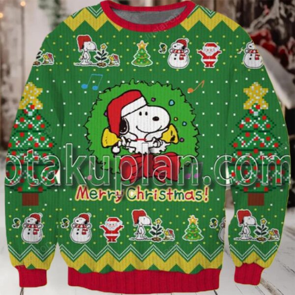 Snoopy Good Vibes Peanuts 3D Christmas Ugly Sweater Moderntees